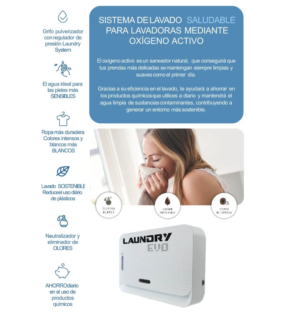 Laundry Evo — Funcionamiento por Ozono