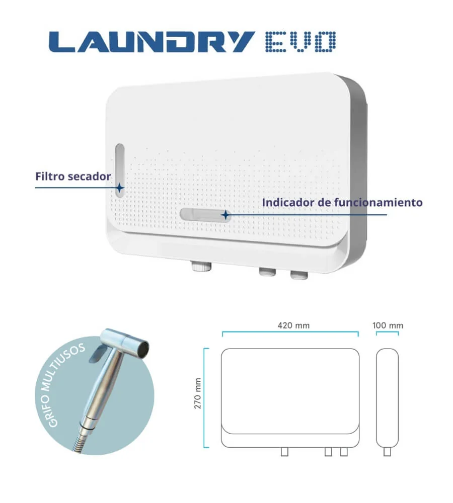 Laundry Evo — Dimensiones y Datos Técnicos