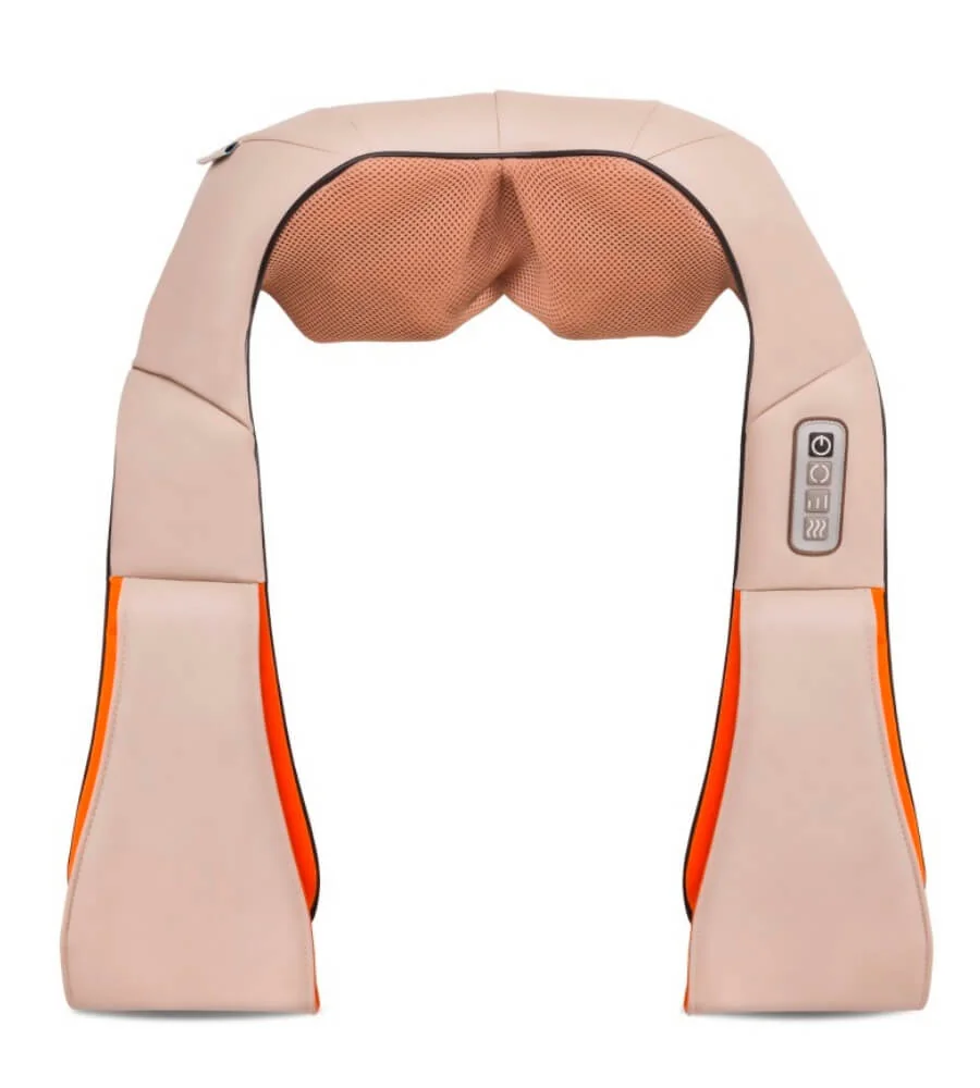 Masajeador Cuello 3D — Esferas Giratorias, Calefacción y Masaje Bidireccional
