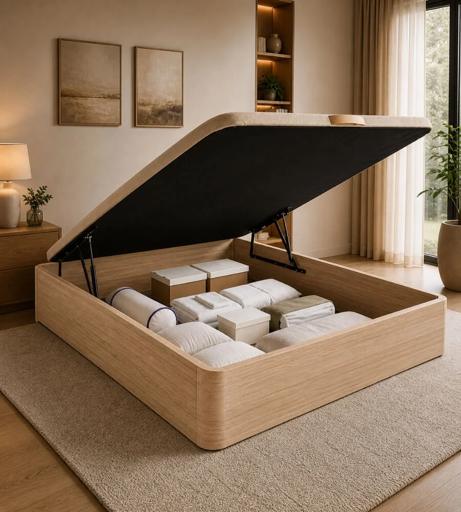 Canapé Madera 30 mm — Capacidad máxima de almacenamiento