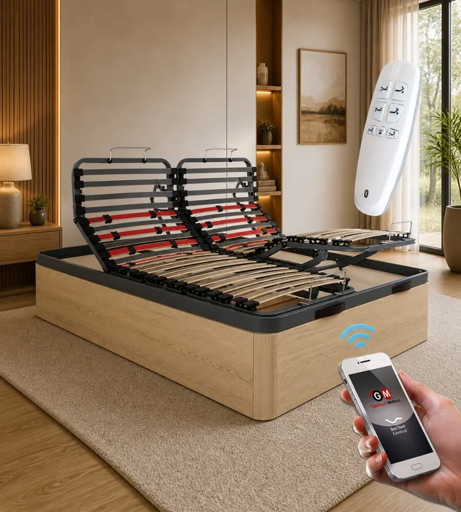 Canapé Articulado — Estructura de acero y tecnología AI-Powered Sleep