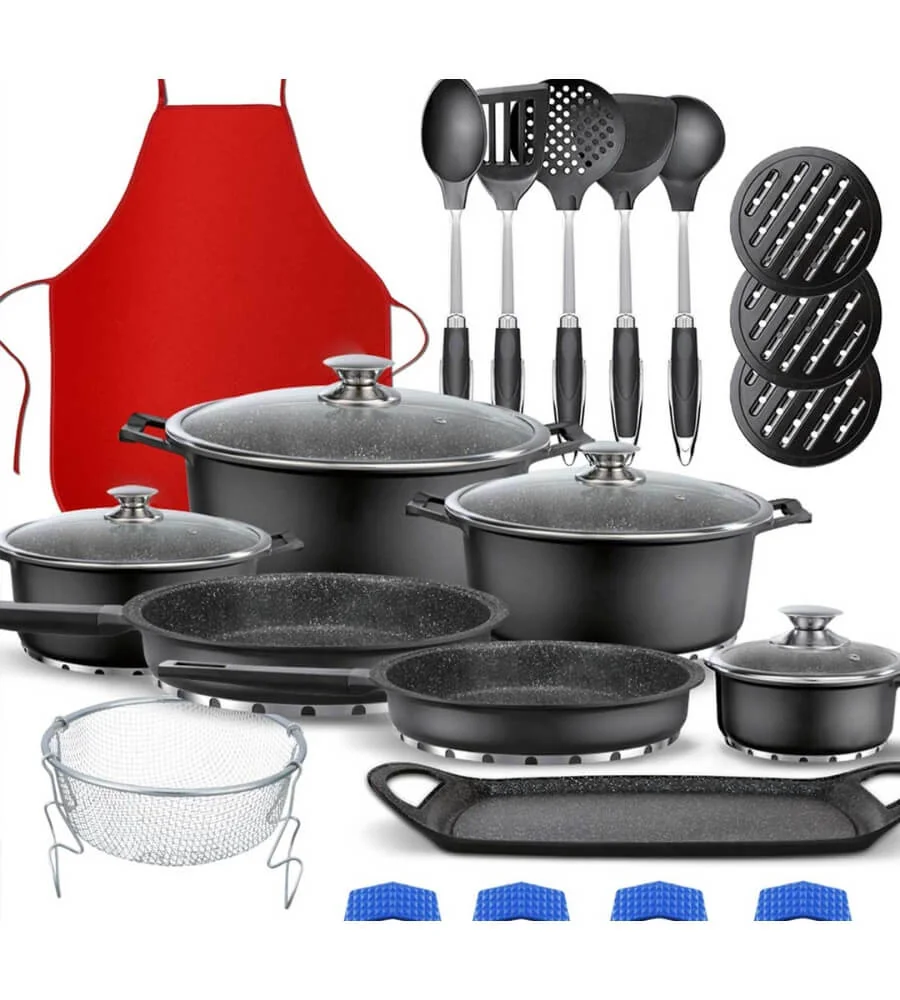 Batería Chef Evolution — Material titanio y aluminio fundido