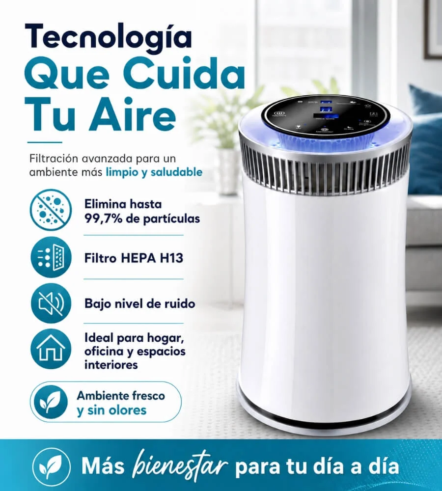 Air Freshlife 360 — Ionizador aniones precipita alérgenos