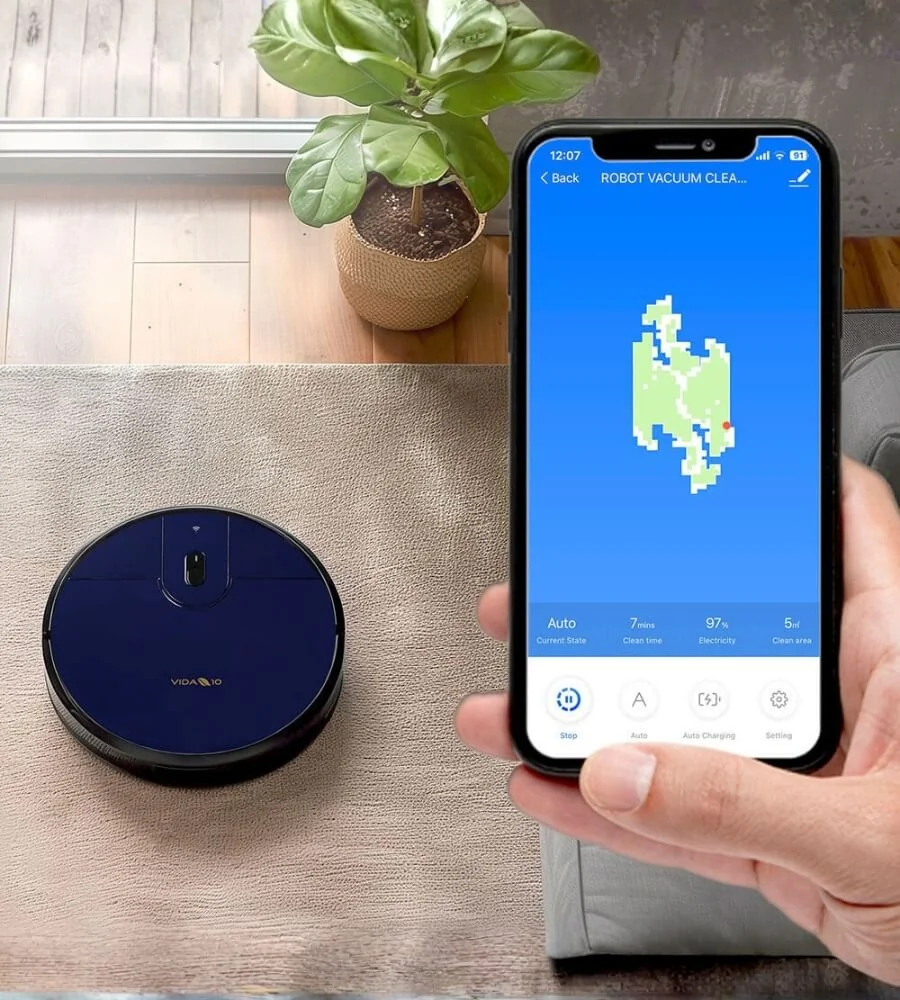 Robot Cleaner — Base de carga automática y autonomía 90-120 min