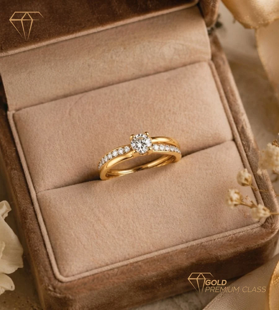Anillo Eterna Pasión Oro Amarillo 9k — look 2
