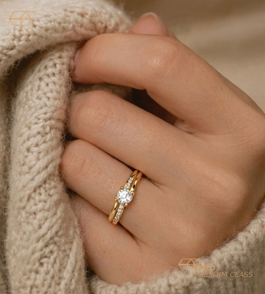 Anillo Eterna Pasión Oro Amarillo 9k — look 4