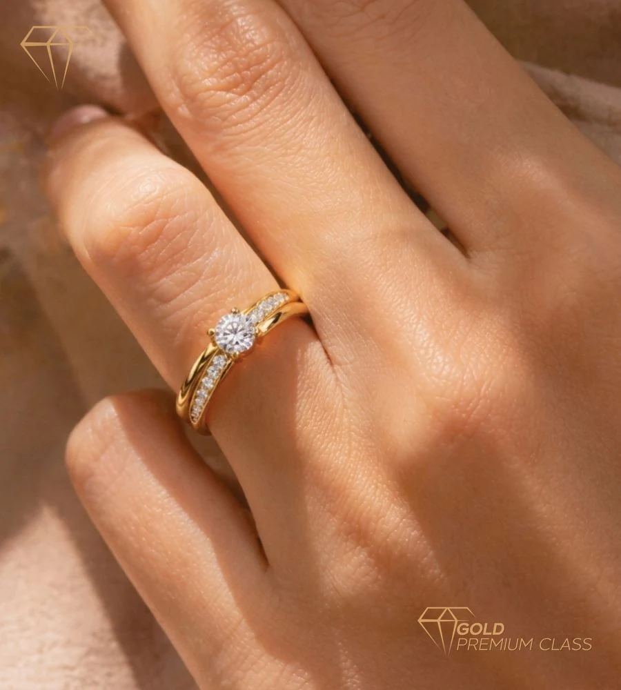 Anillo Eterna Pasión Oro Amarillo 9k — look 5