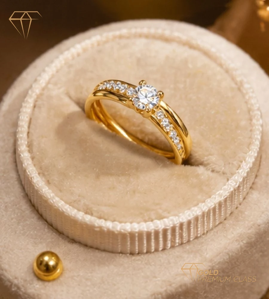 Anillo Eterna Pasión Oro Amarillo 9k — look 6
