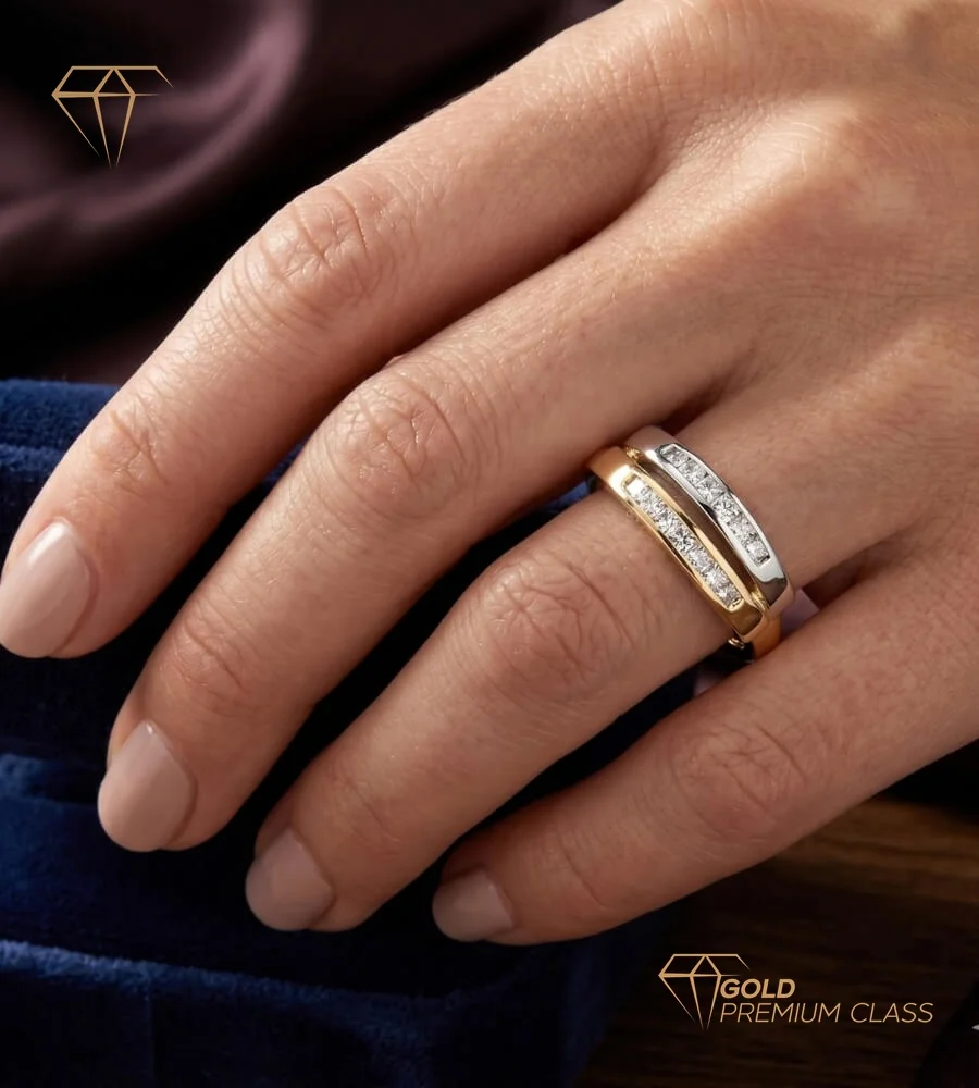Anillo Paris Oro Bicolor 9k — look 1