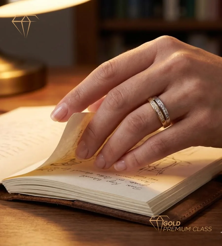 Anillo Paris Oro Bicolor 9k — look 2