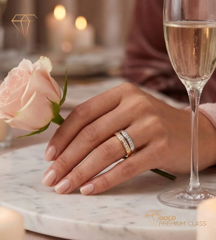 Anillo Paris Oro Bicolor 9k — look 4