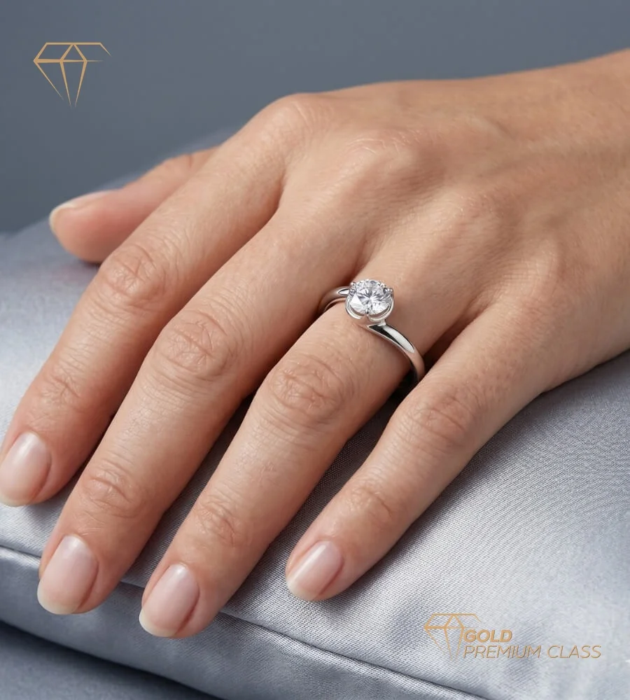 Anillo Roma Oro Blanco 9k — modelo 2