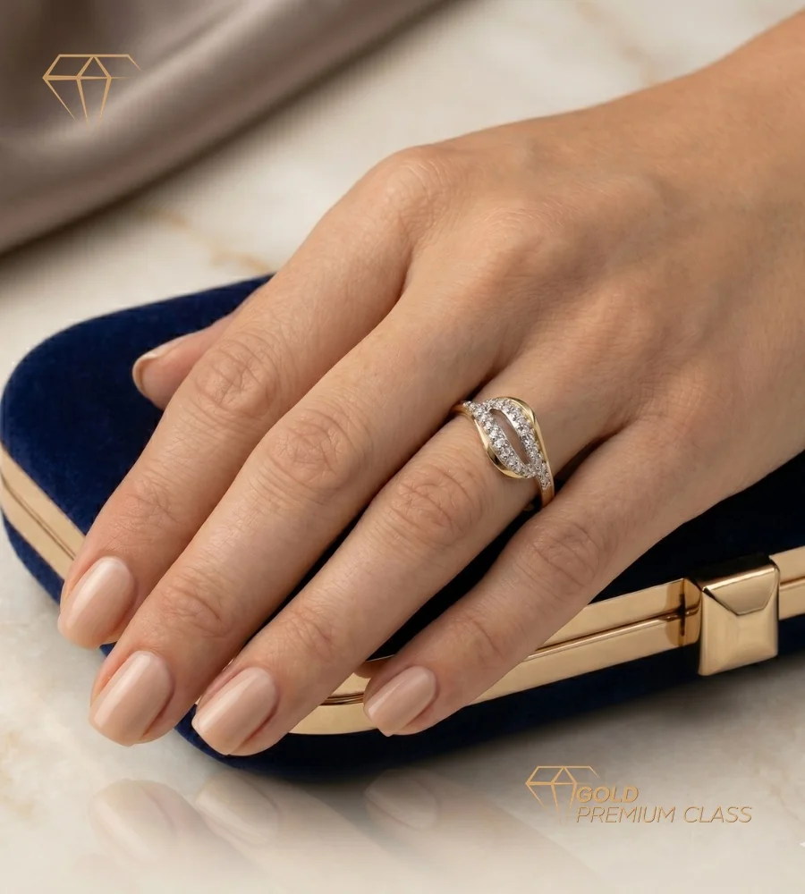 Anillo Tesoro Eterno Oro Bicolor 18k — look 1