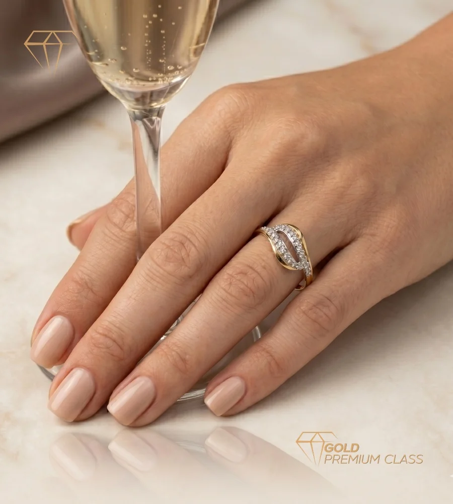Anillo Tesoro Eterno Oro Bicolor 18k — look 5