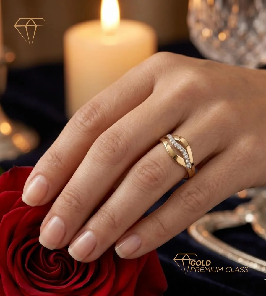 Anillo Venecia Oro Bicolor 18k — look 1