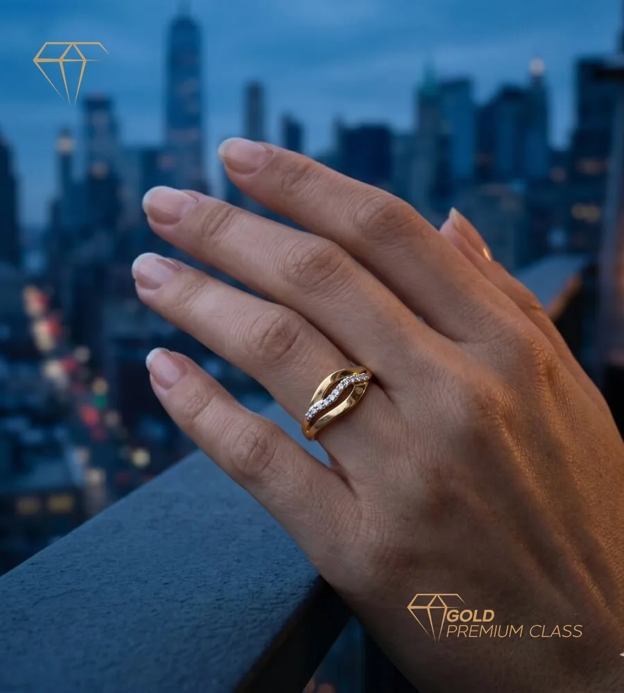Anillo Venecia Oro Bicolor 18k — look 2