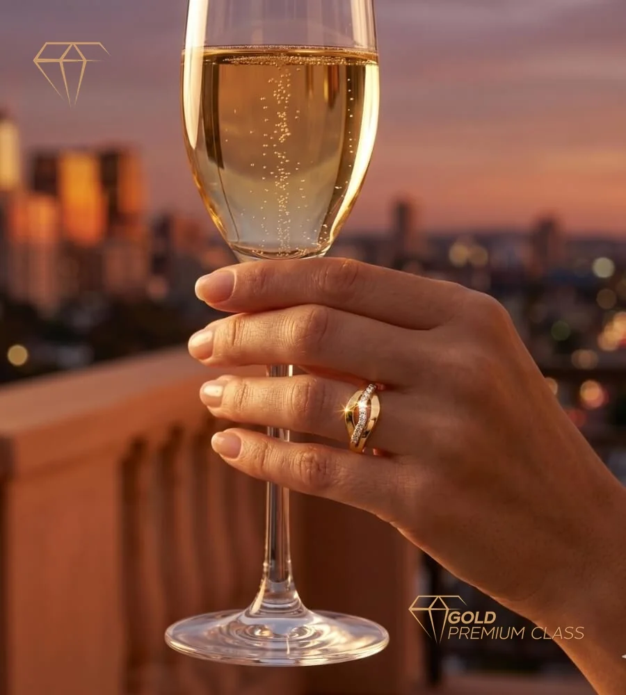 Anillo Venecia Oro Bicolor 18k — look 4
