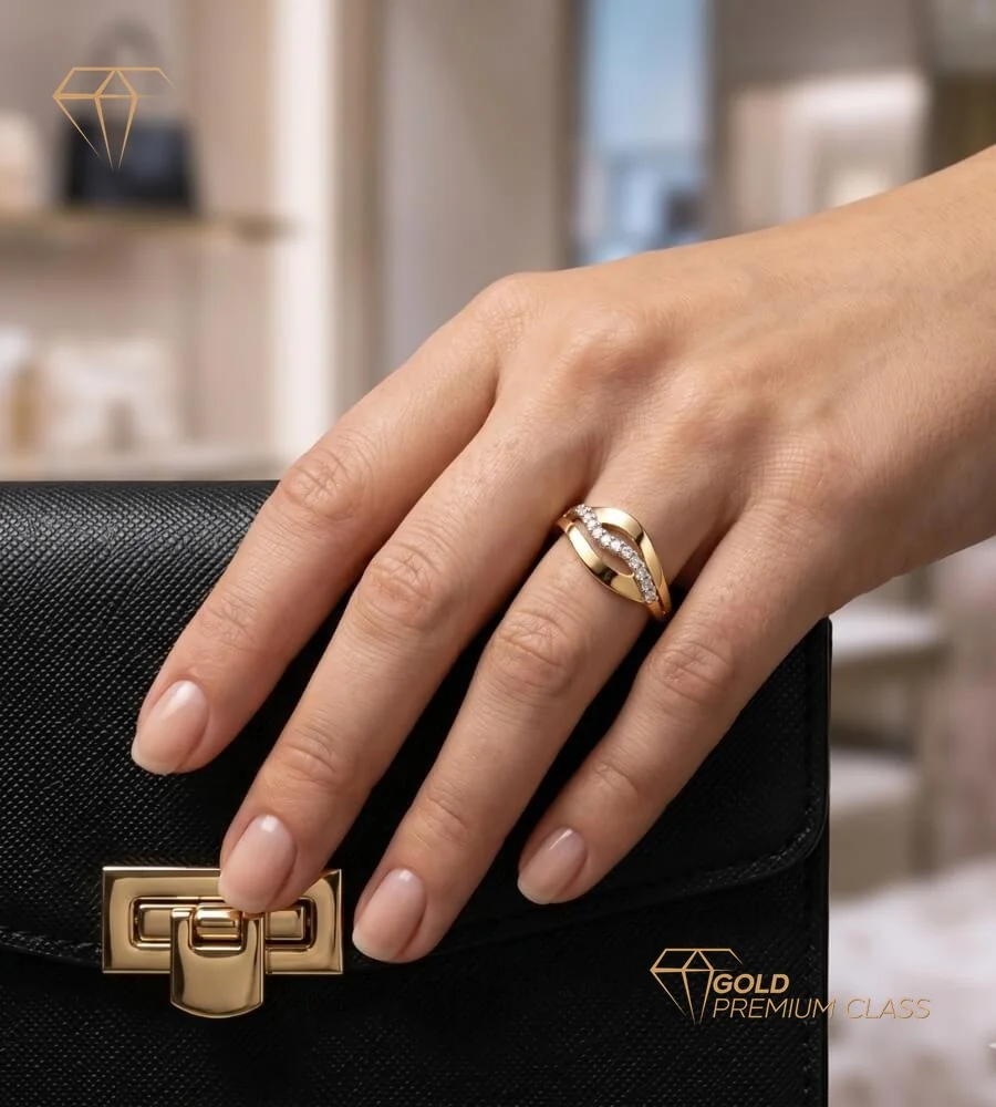 Anillo Venecia Oro Bicolor 18k — look 5
